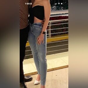 Classic Light Blue Straight Leg Women's Jeans